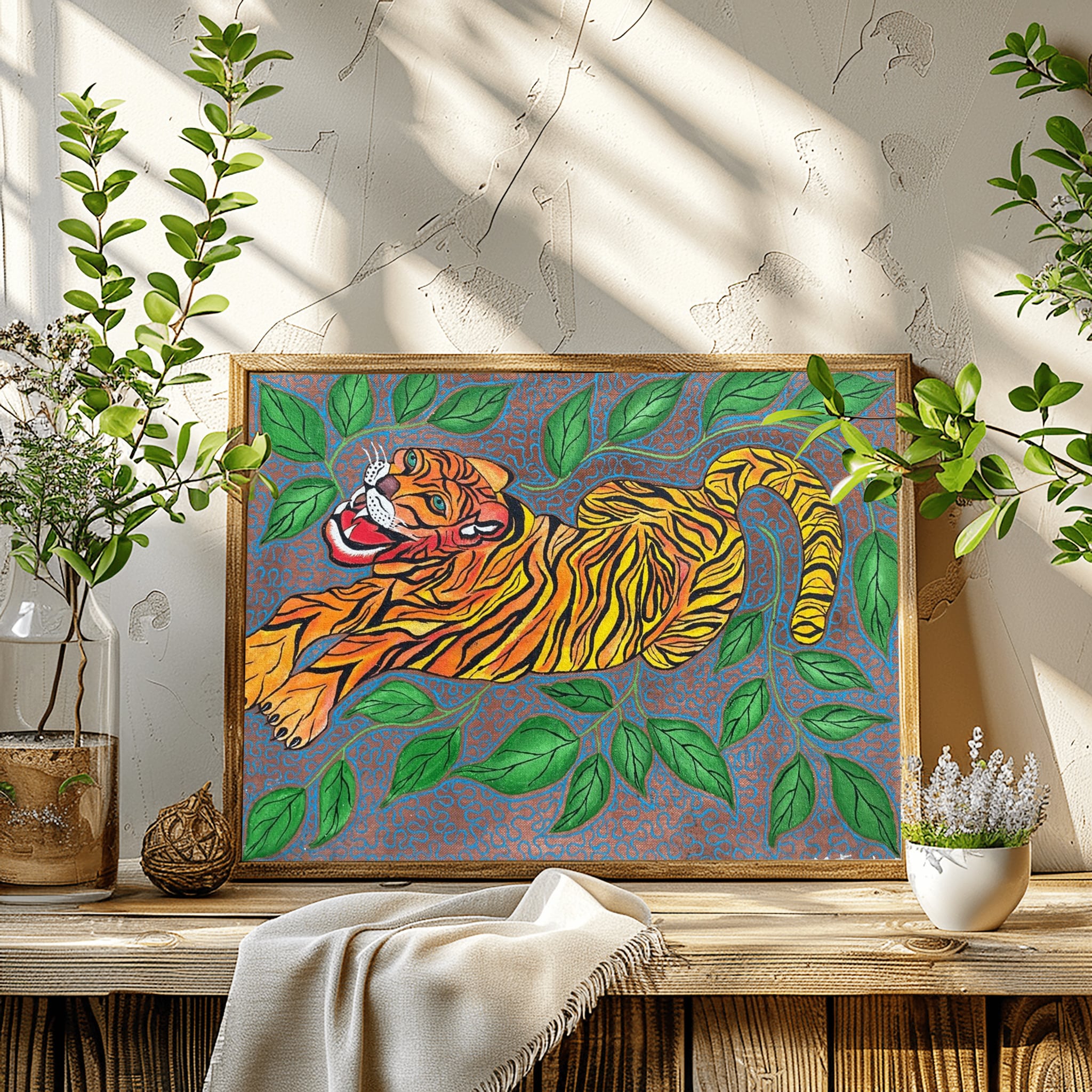 Jaguar piece in sacred space